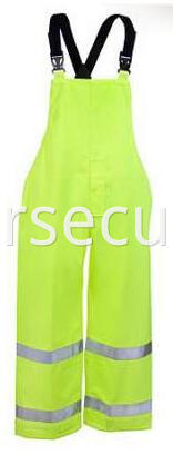 Men's High-Visibility Lime Green Waterproof Overalls